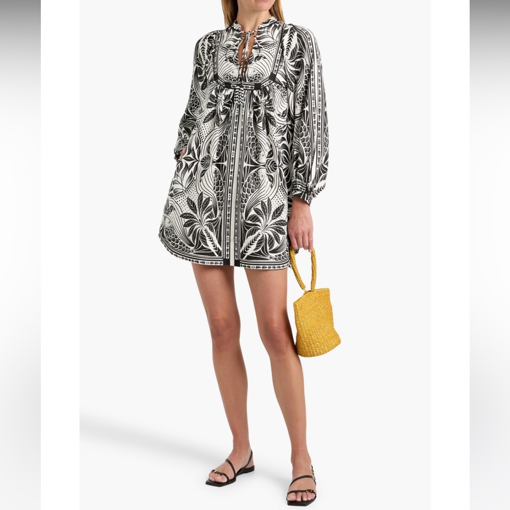 Farm Rio monochrome elegance mini dress - Picture 10 of 12